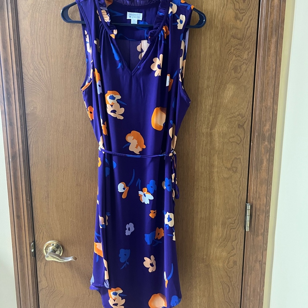 Market & Spruce Purple Floral Dress